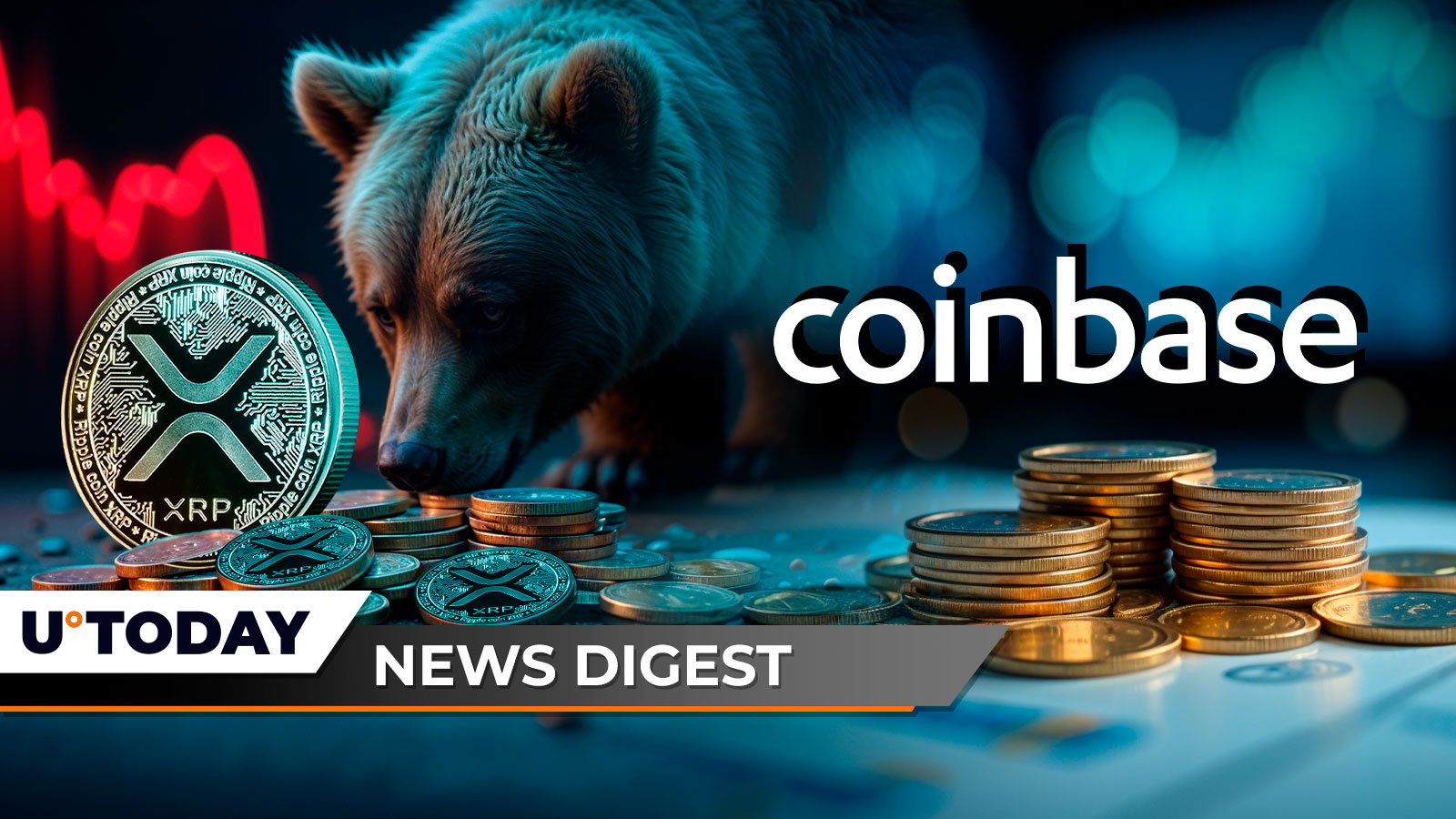 XRP Forms First Major Bearish Signal, Coinbase Announces Major Listings With Four New Crypto Assets, Samson Mow Names Key Driver for BTC Omega Candle: Crypto News Digest by U.Today