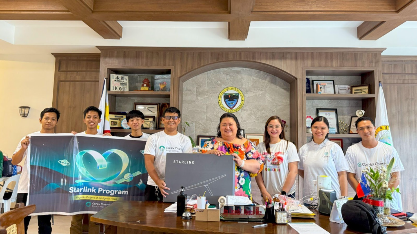 CoinEx Charity Deploys Third Starlink Unit in the Philippines