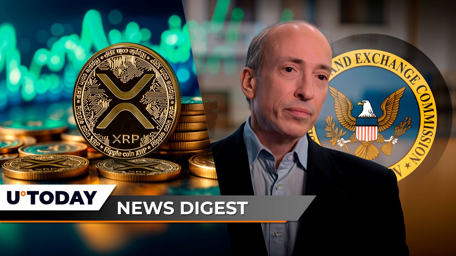 XRP on Verge of All-Time-High Breakout, Per Bollinger Bands; Gensler's Next Move Revealed After SEC Exit; 18.24 Trillion Shiba Inu in 24 Hours: Crypto News Digest by U.Today