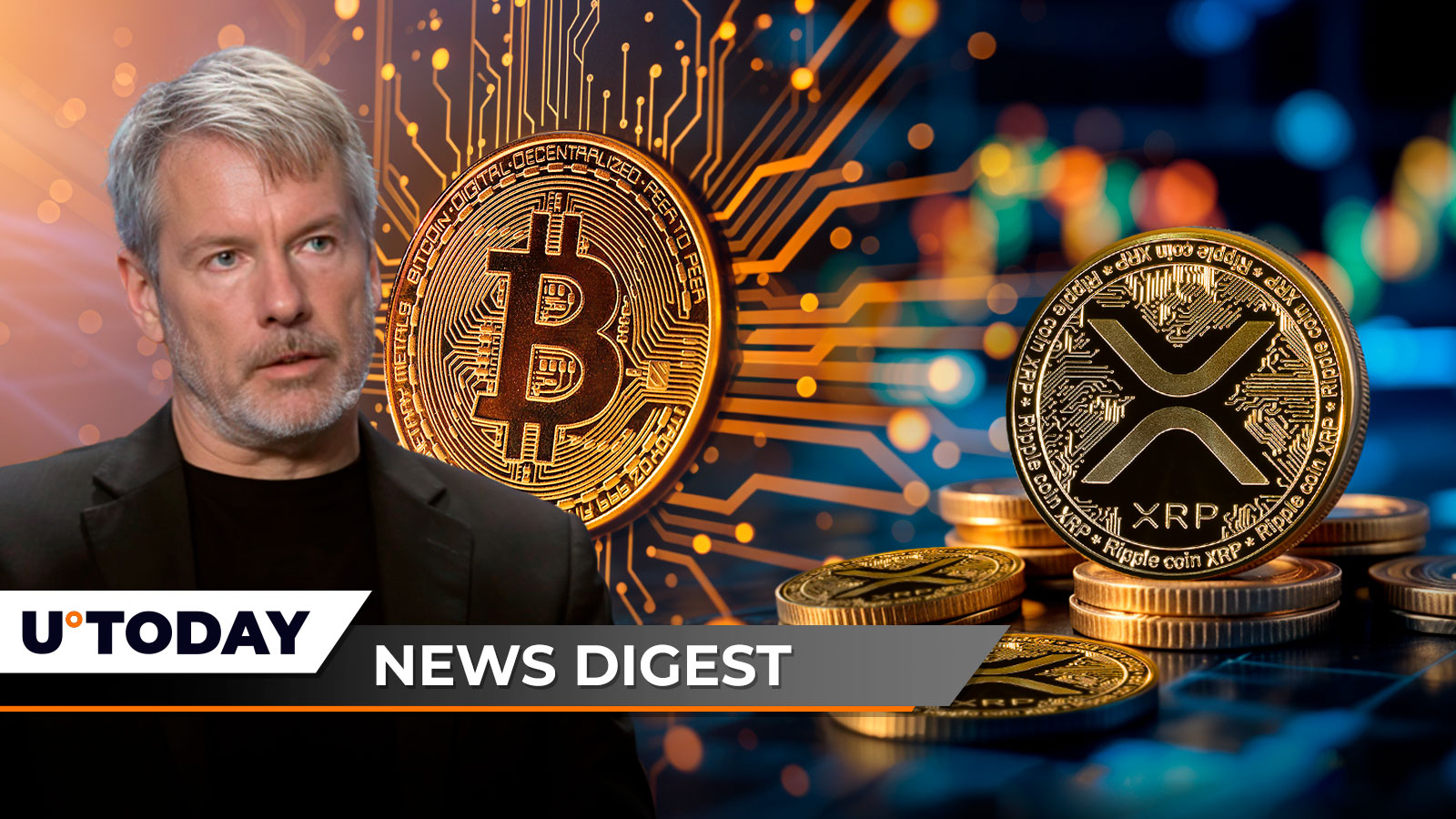 1,455% Liquidation Imbalance Stuns XRP Bulls in 1 Hour, Michael Saylor's Strategy Saw Biggest BTC Holdings Surge in Q4, 2024, Mike Novogratz Shows Support for XRP: Crypto News Digest by U.Today