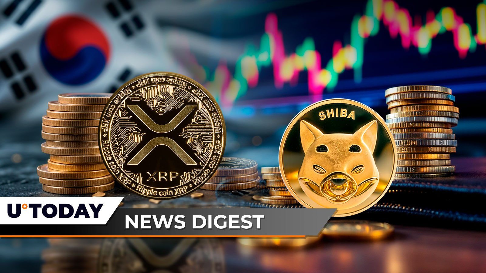 Major Korean Crypto Exchanges Suddenly Rename XRP, 3,368,549,976,020 Shiba Inu in One Minute, Dogecoin Open Interest Jumps 9.2 Billion in 24 Hours: Crypto News Digest by U.Today