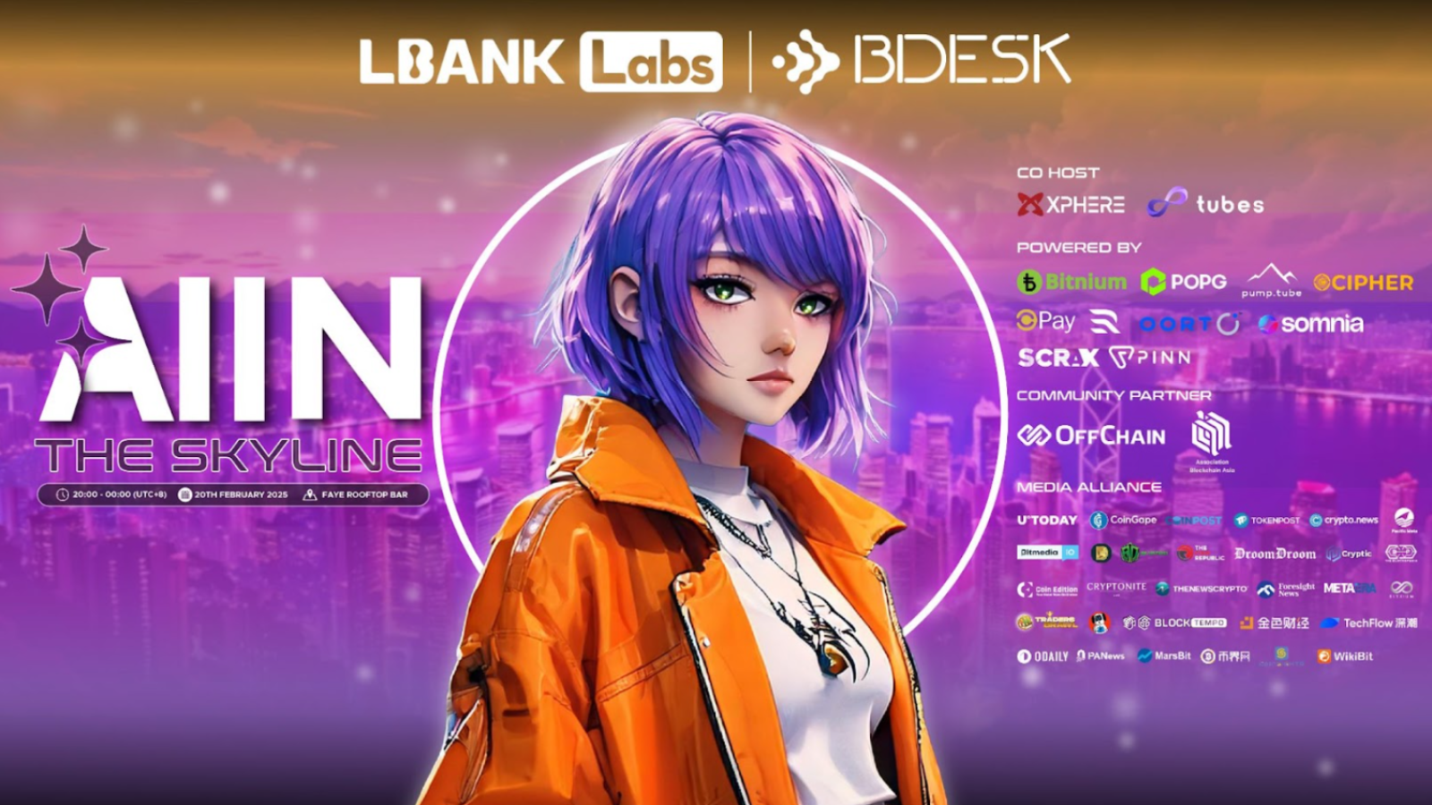 LBank Labs and 13Desk Present "AI in the Skyline": A Premier Consensus Hong Kong 2025 Side Event