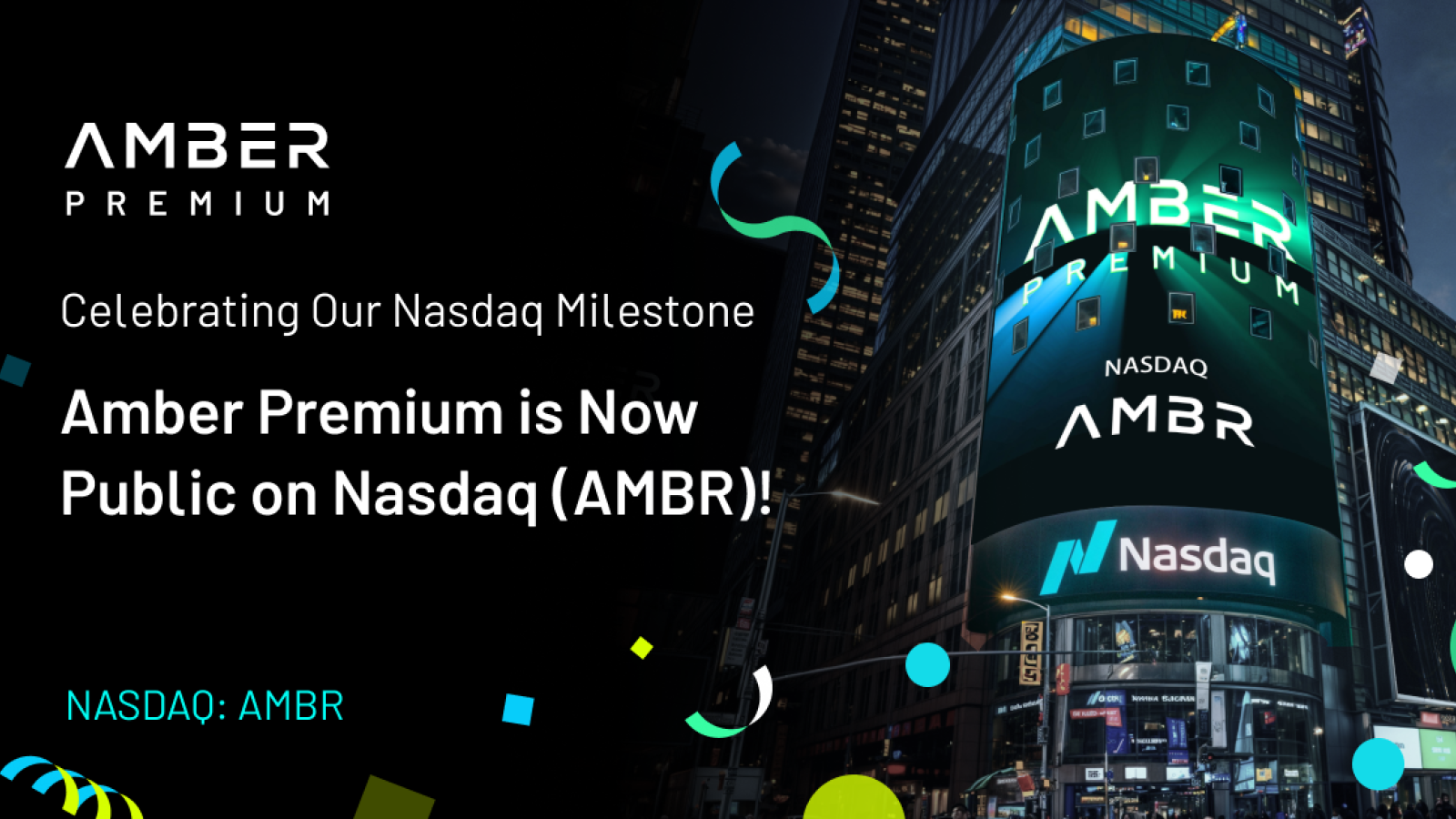 Amber International to Debut on Nasdaq Under Ticker Symbol “AMBR” Following Merger Completion, Announces Post-Listing Business Focus