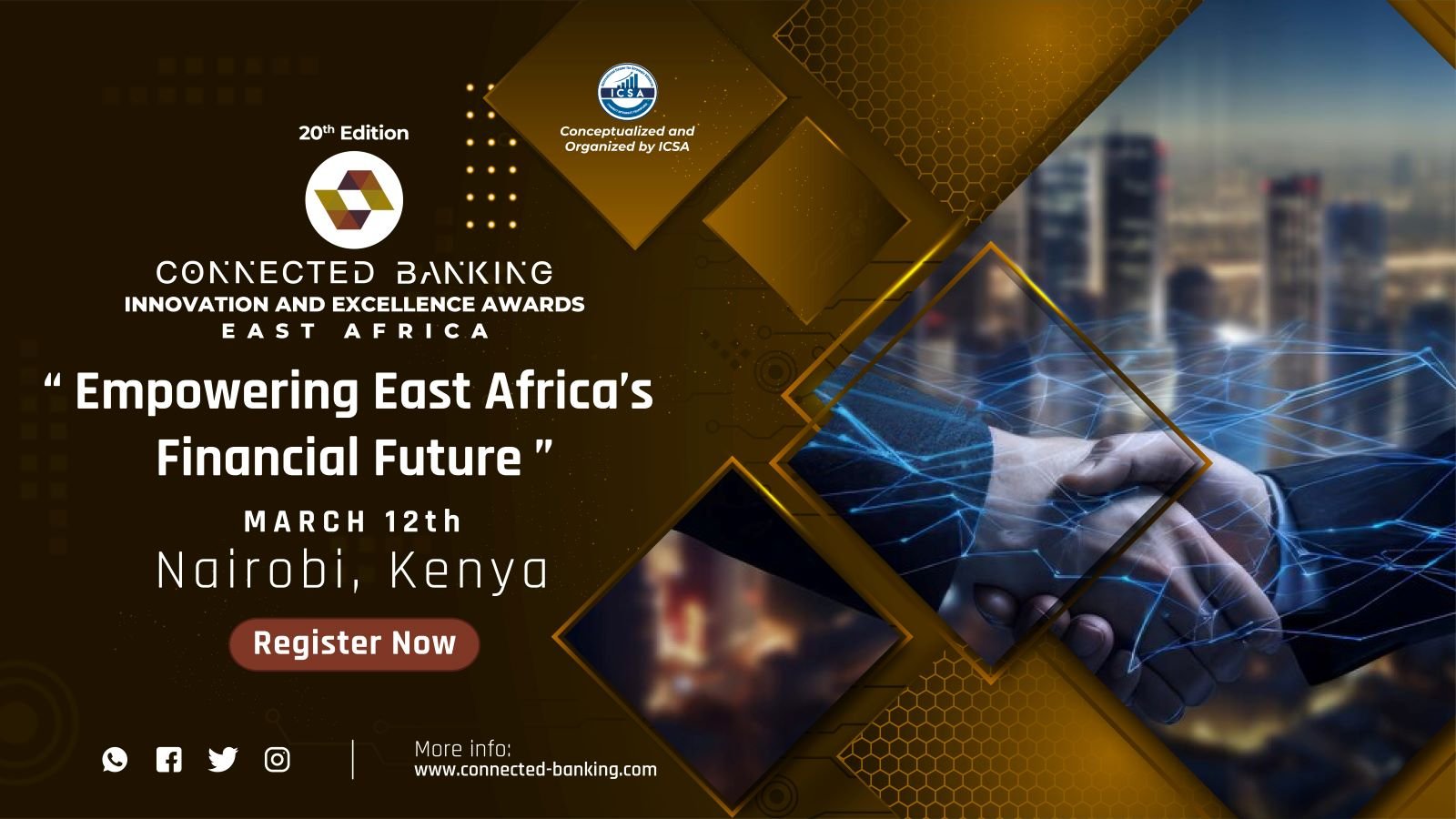 20th Edition Connected Banking Summit – Innovation & Excellence Awards 2025 – East Africa: Empowering East Africa’s Financial Future