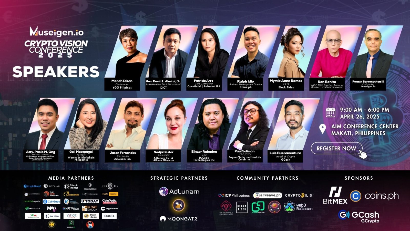 Crypto Vision Conference 2025 (CVCPH2025) - Decode the Future of Blockchain, Web3, and FinTech!