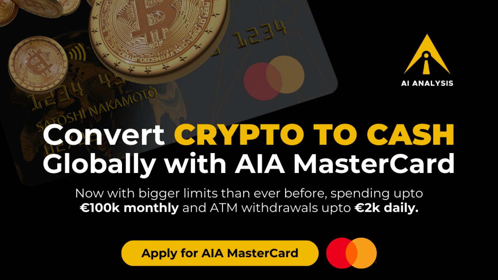 AI Analysis Launches The AIA Mastercard – The Future of Crypto-Fiat Transactions