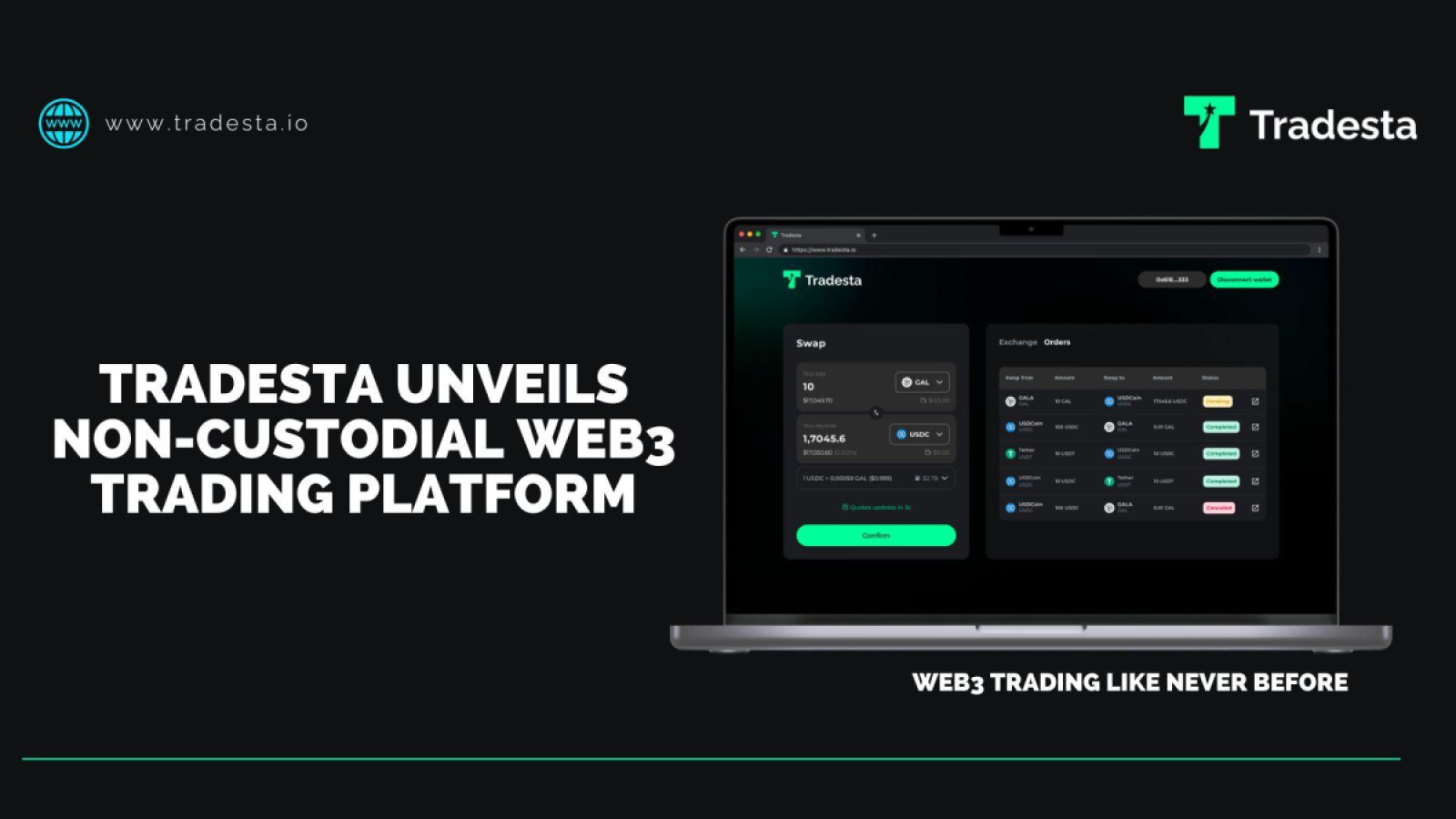 TradeSta Unveils Non-Custodial Web3 Trading Platform