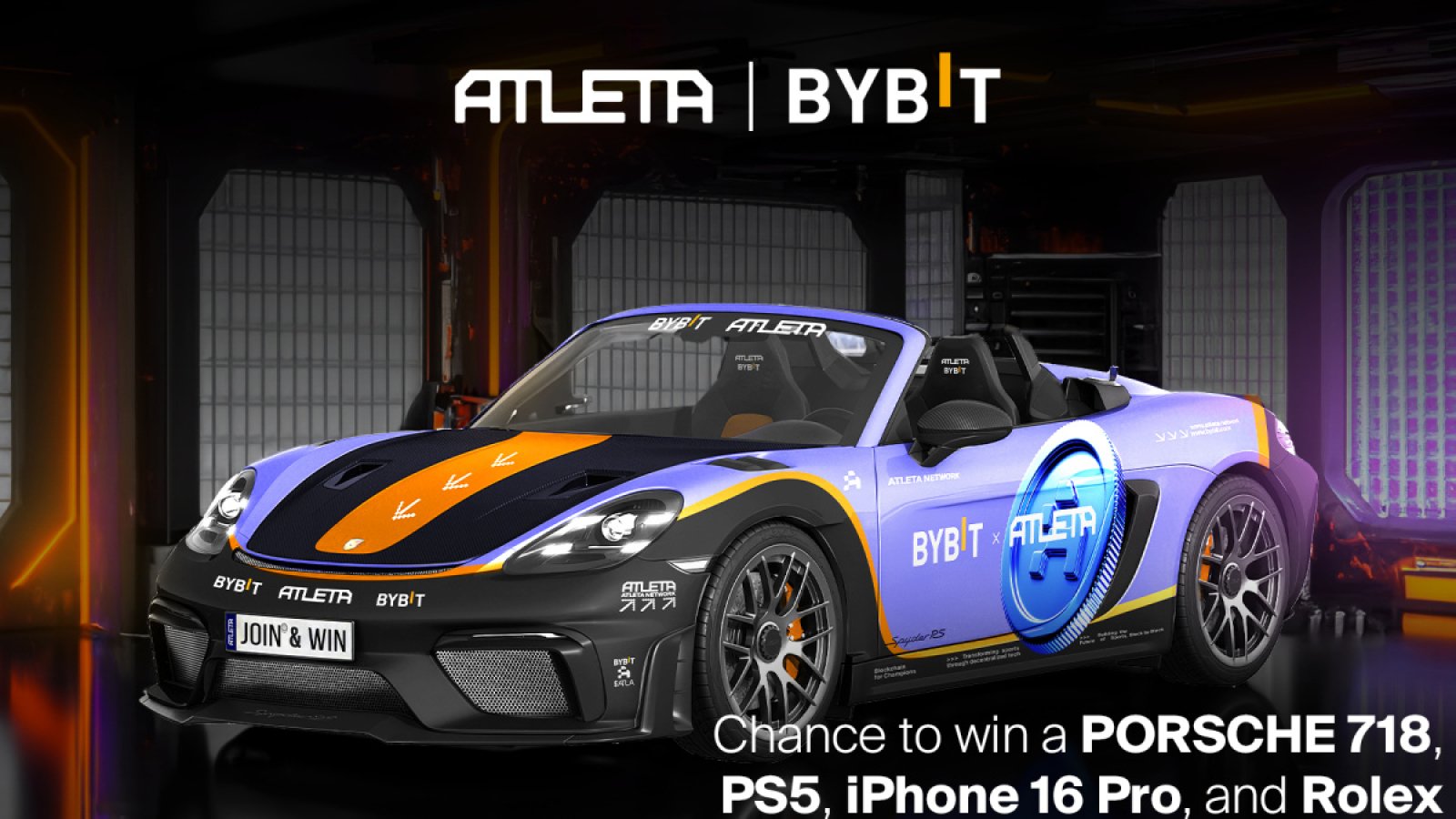 ATLETA and Bybit forge powerful partnership: a chance to win real Porsche, Rolex or iPhone