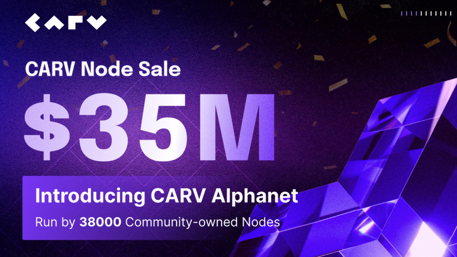 CARV Launches Alphanet: $35M Node Sale Propels Decentralization Milestone