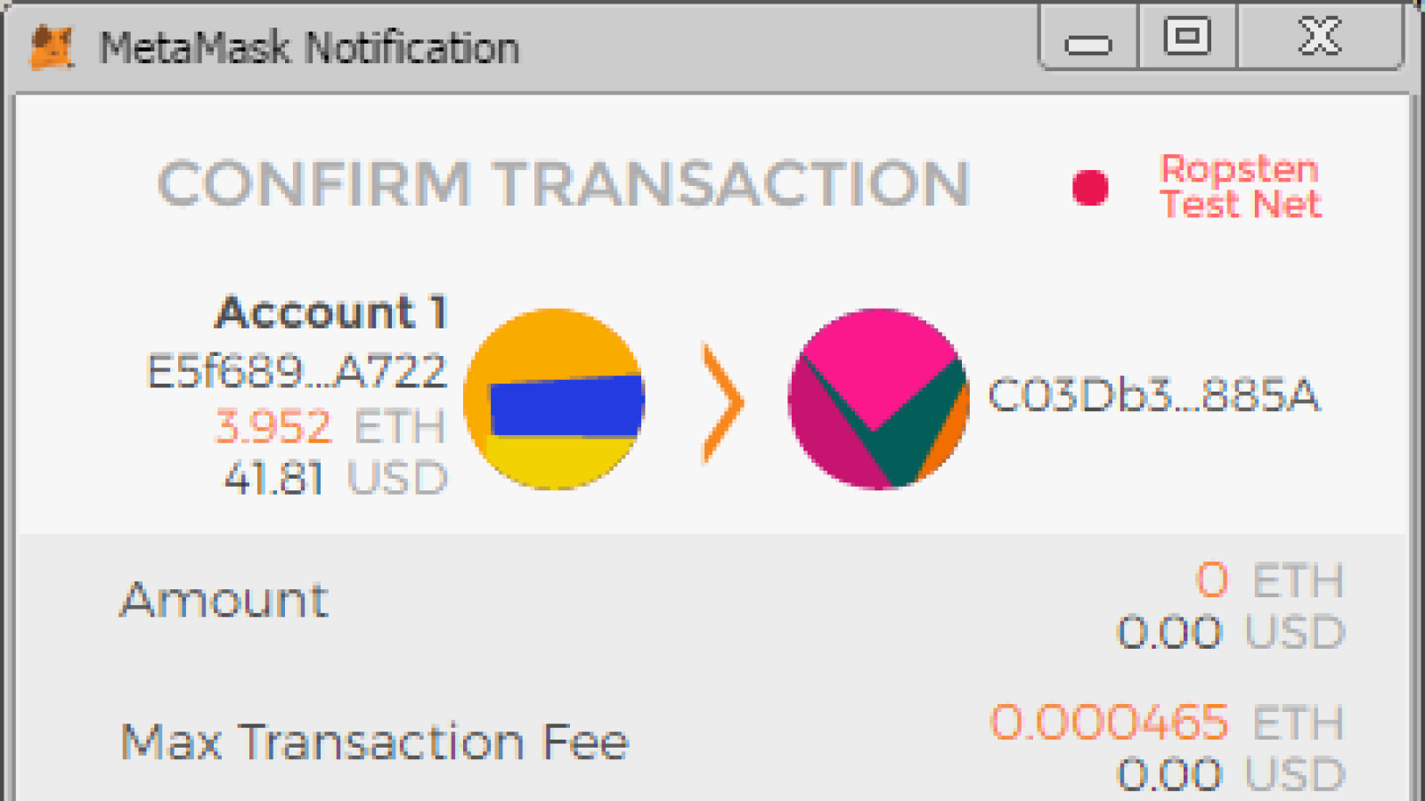 MetaMask features a simple interface