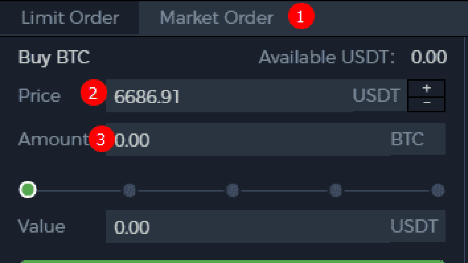  ‘Buy’ cryptocurrency form