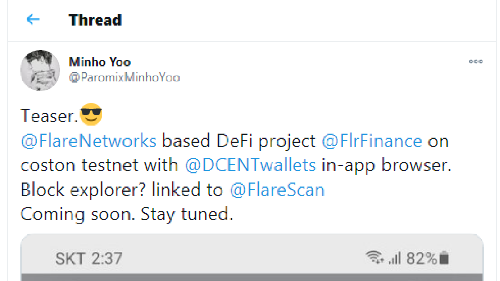 Flare Finance will be supported by D'CENT