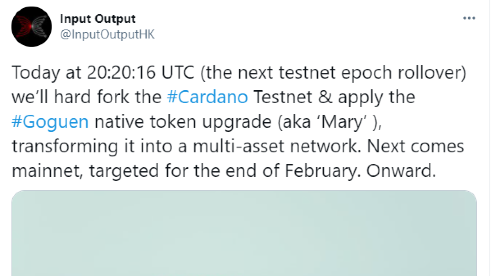 Cardano (ADA) activates Mary testnet hardfork
