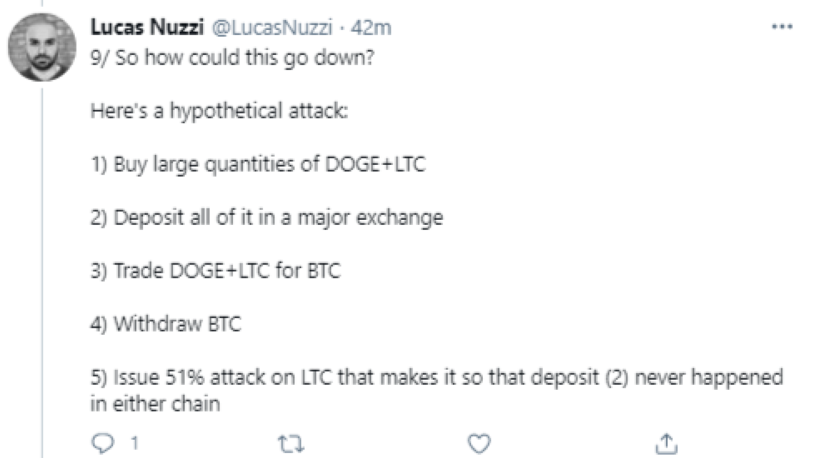 Here's how LTC and DOGE can be attacked