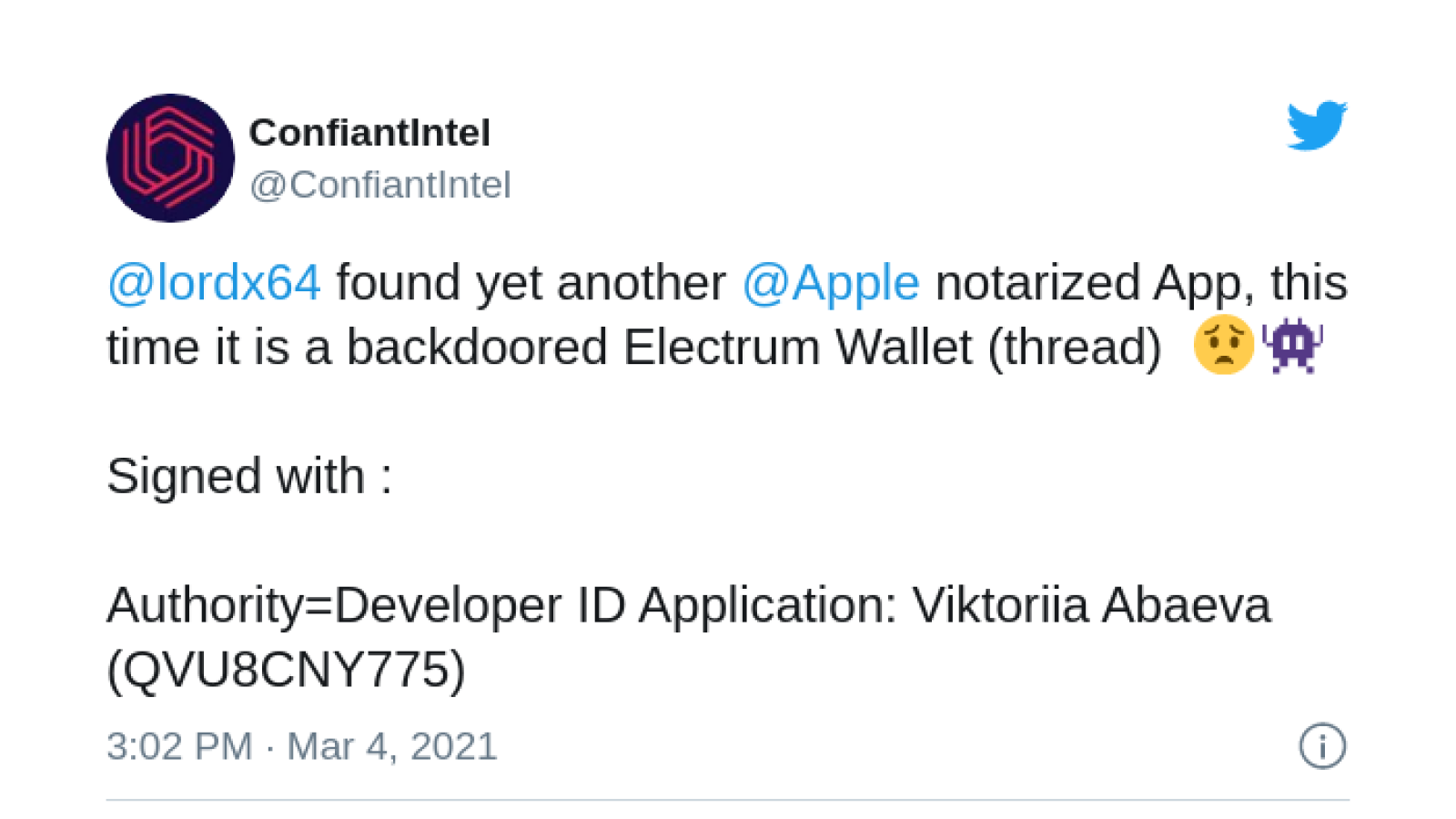 Ellectrum wallet apps aer compromised