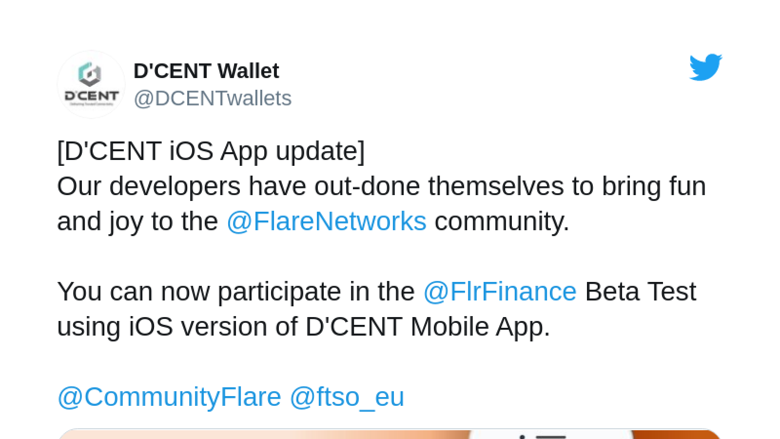 Flare Finance beta now supported by D'CENT wallet in iOS version