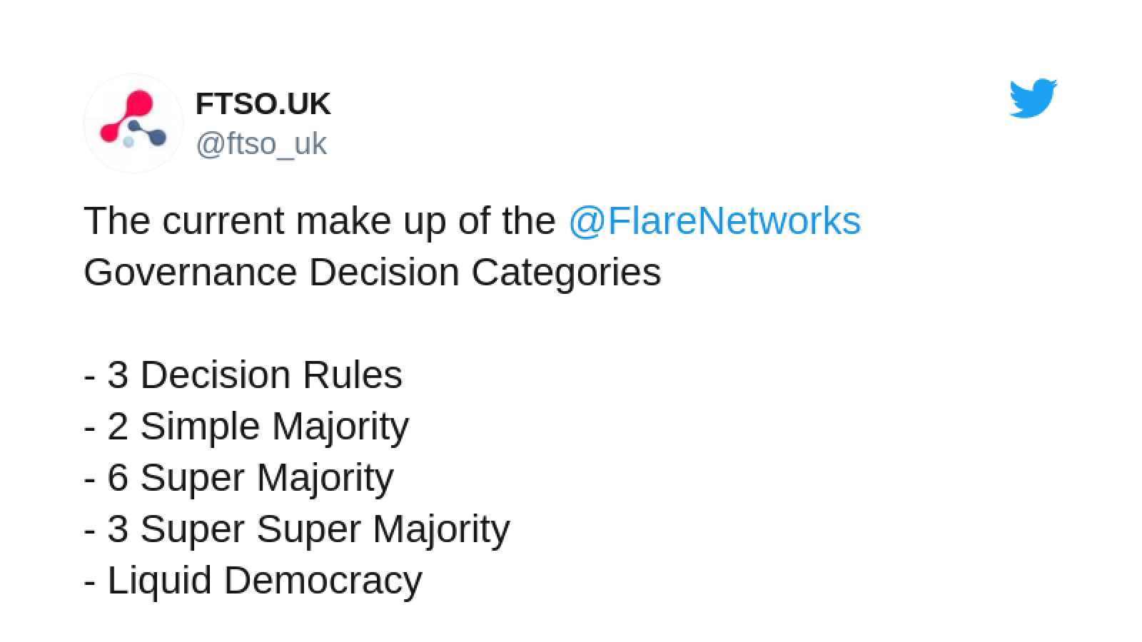 FTSO explains self-governance in Flare