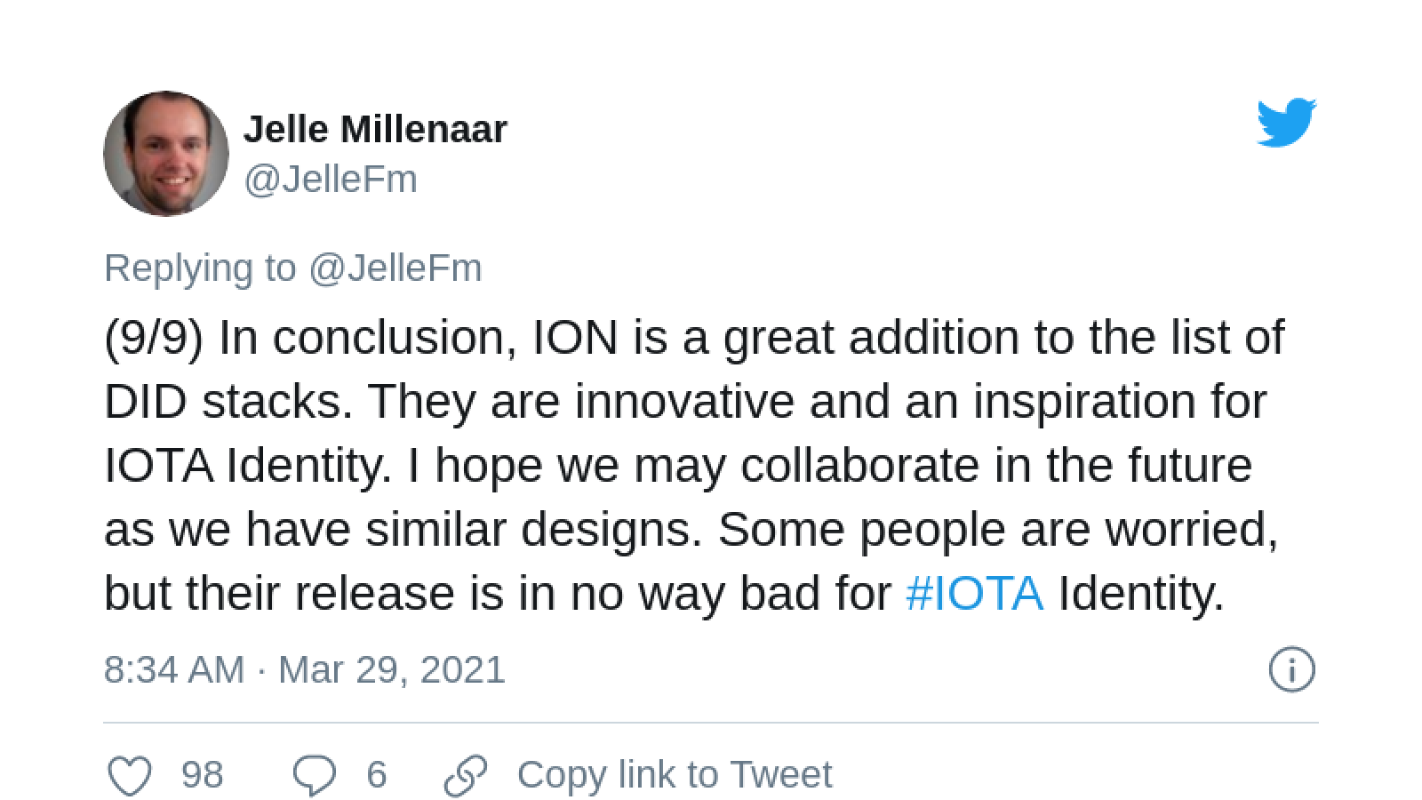 IOTA's director criticizes Microsoft's solution