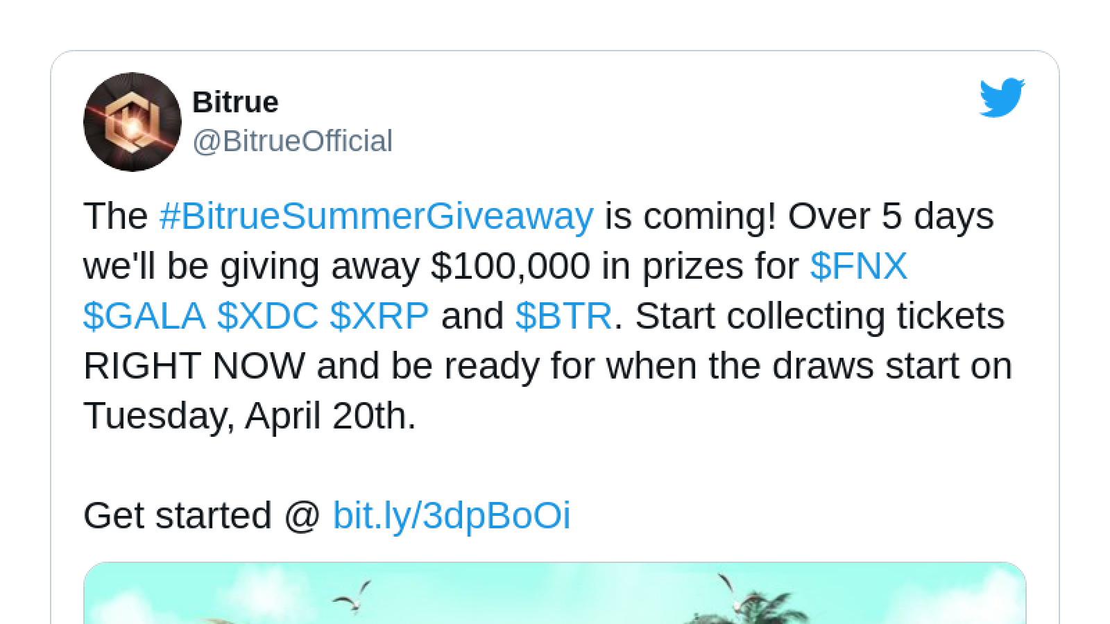 Bitrue launches five-token giveaway