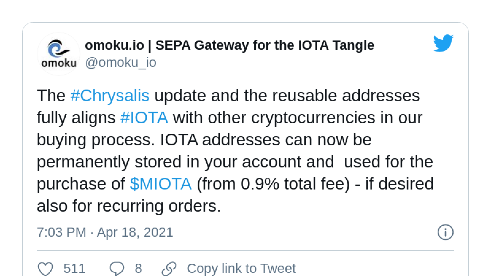 IOTA fiat purchasings will be advanced by Omoku app