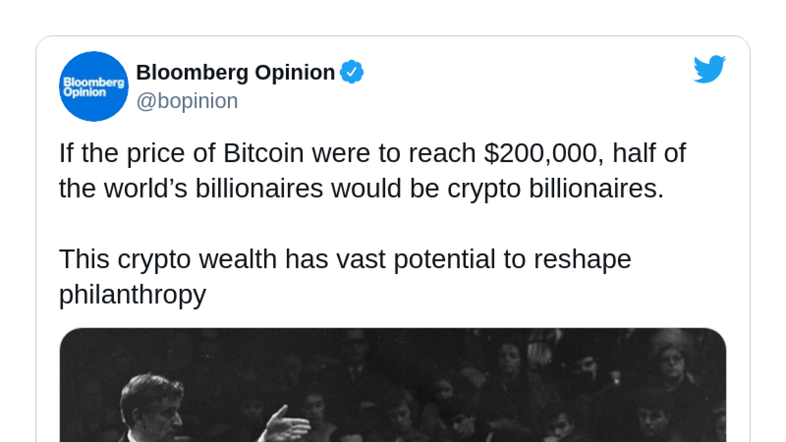 Bloomberg: crypto billionaires will donate in another