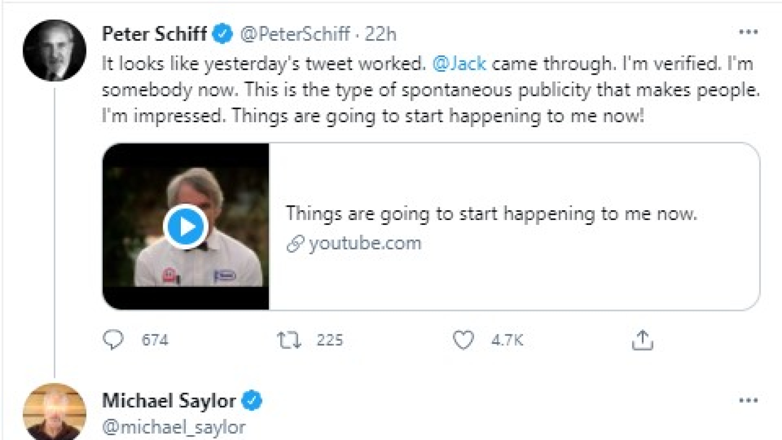 Peter Schiff Son Twitter