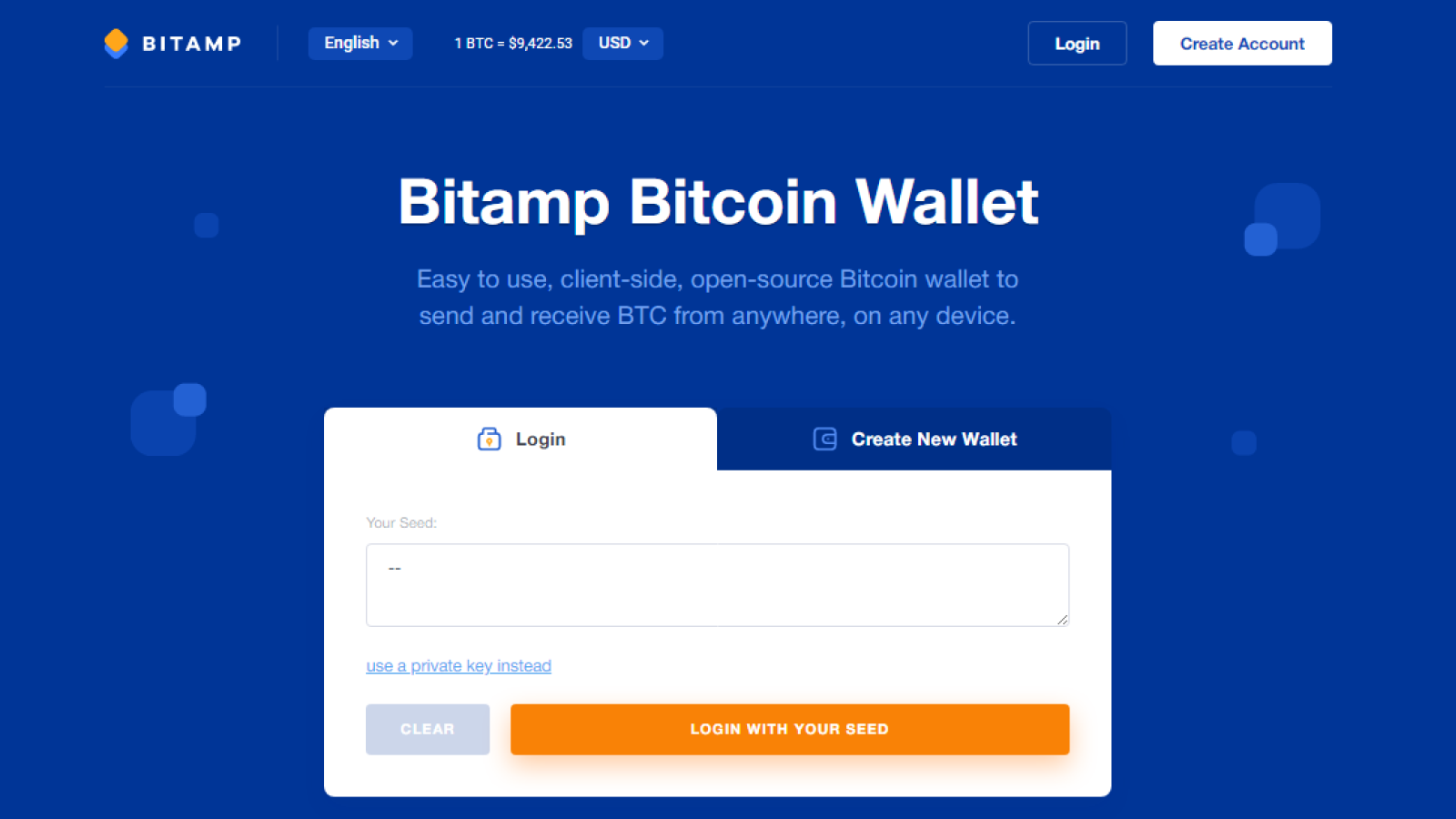 bitstamp give btc wallet