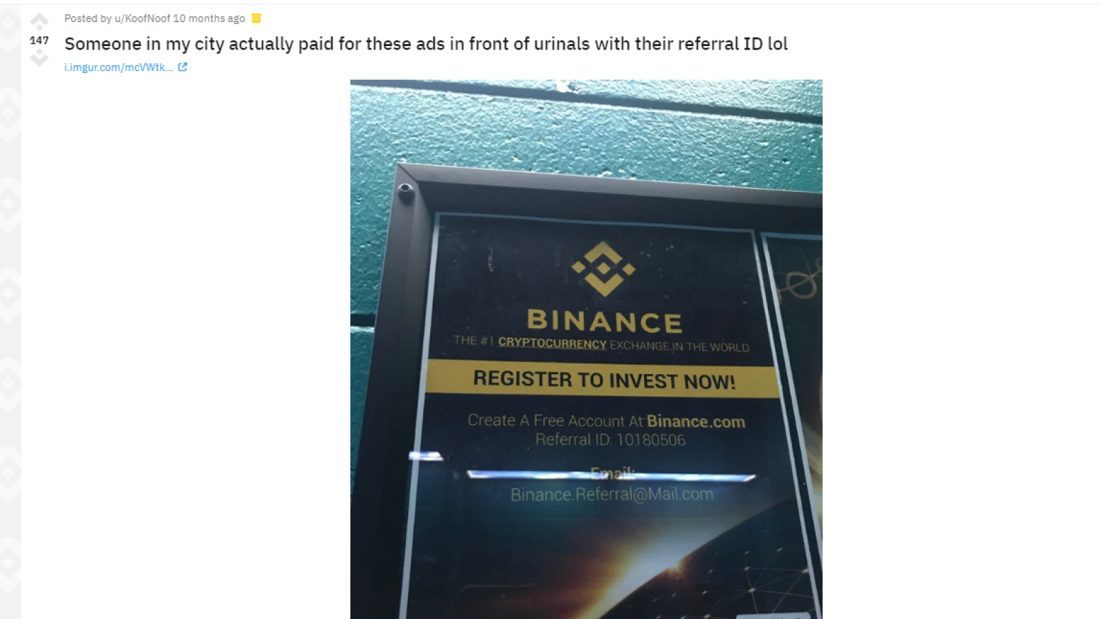 Binance referral scheme