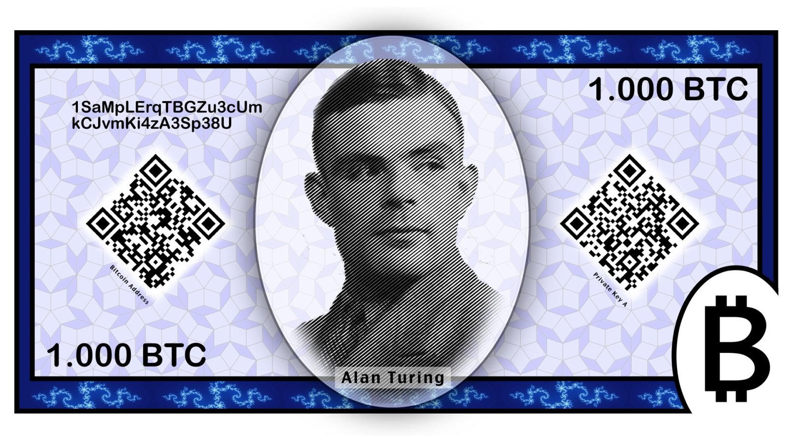 What would a Bitcoin paper note look like? Here’s one version created by an Internet user