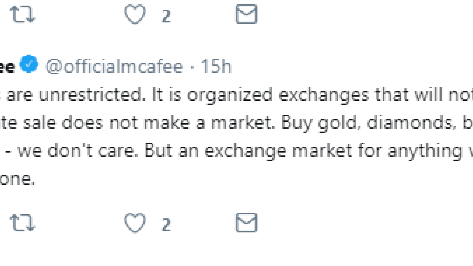 No profit for traders from the new coin