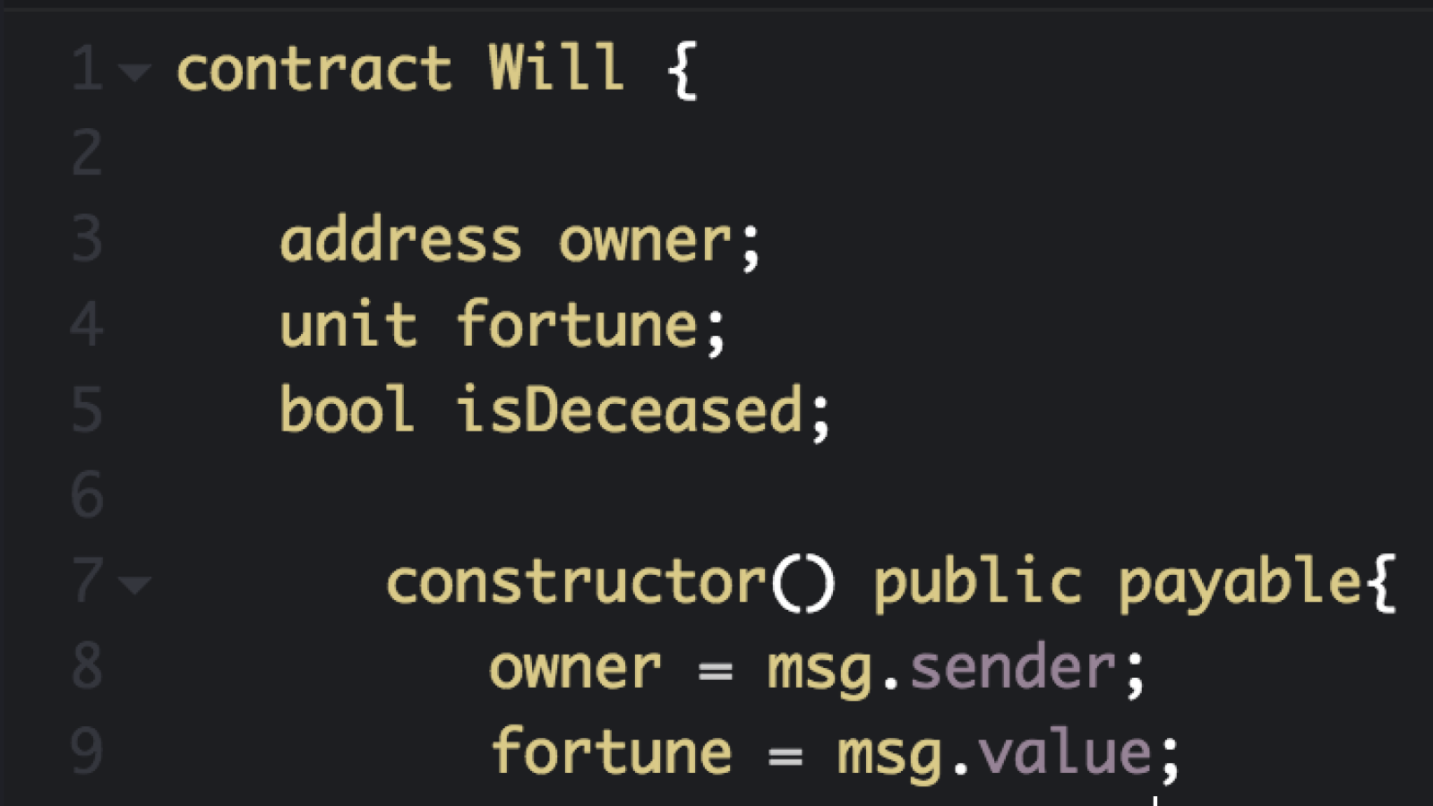 Solidity contract