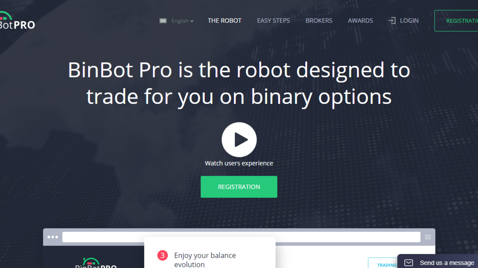 BinBot Pro web interface