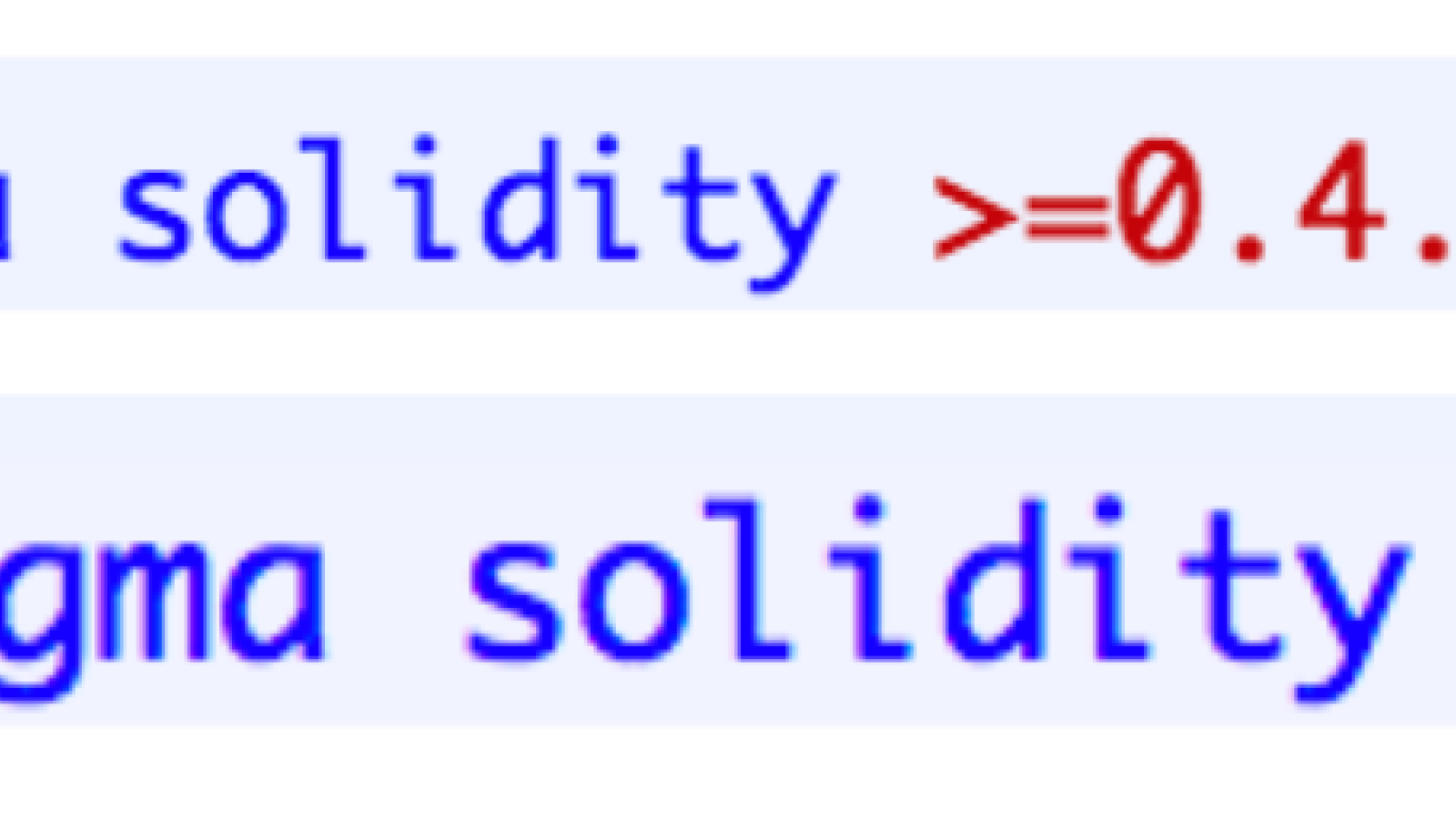 2 types of specifying the version of Solidity