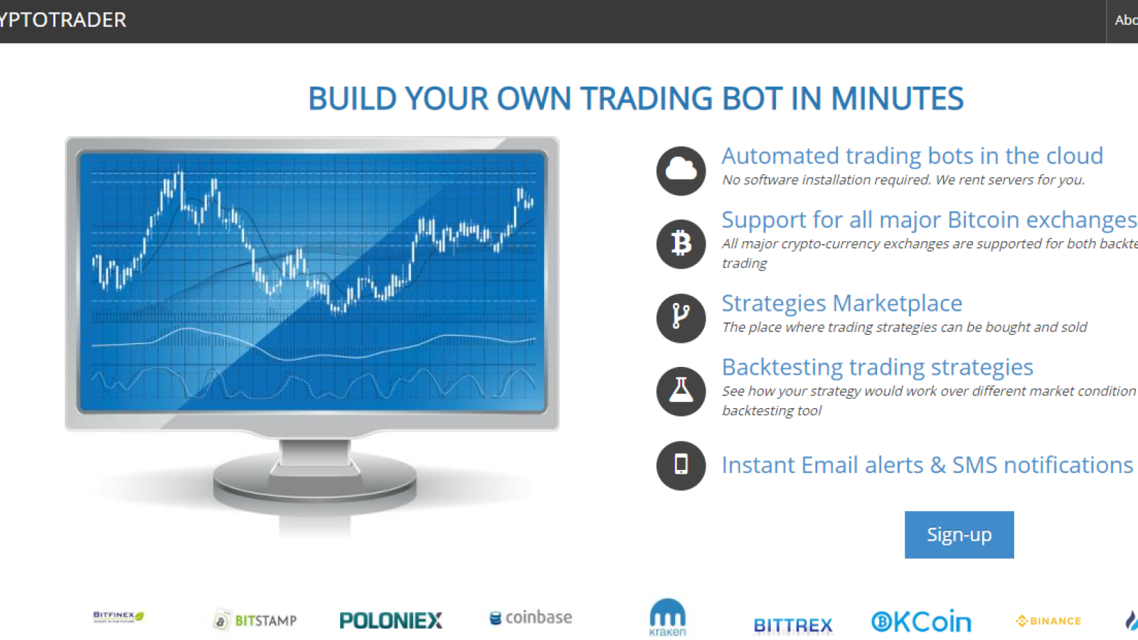 Cryptotrader web interface