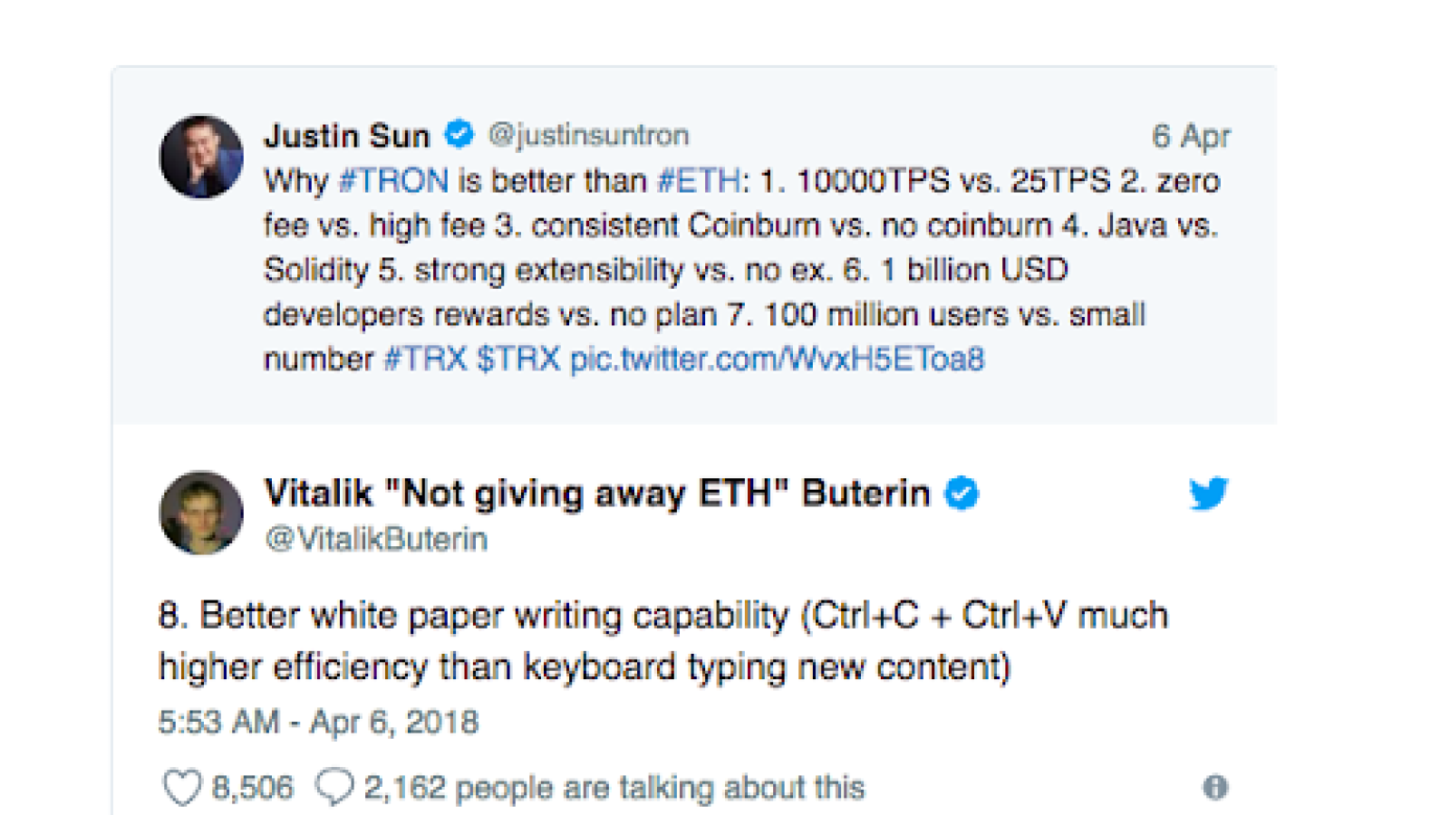 Previous Buterin-Sun debates