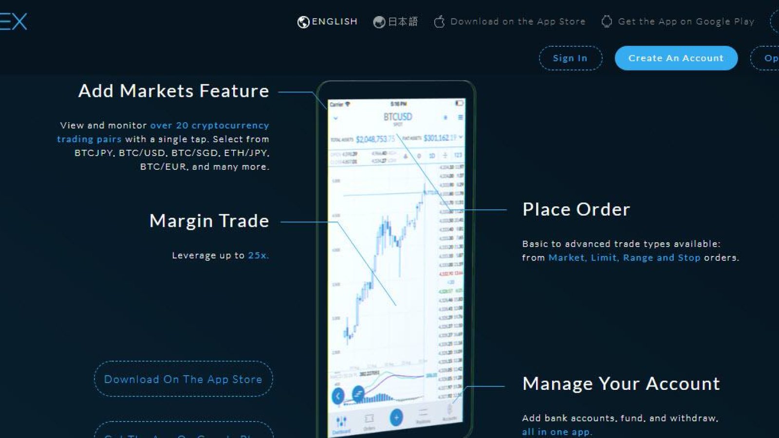 Quoinex trading platform