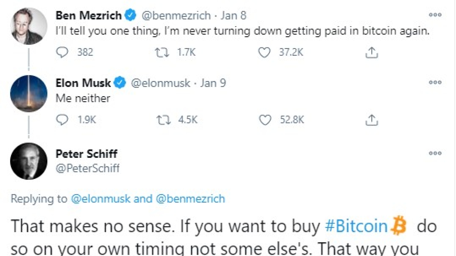 ig levowski on twitter peterschiff elonmusk man arent you tired to be wrong over and over and over again httpstcok4wnuzb1rn twitter on peter schiff twitter elon