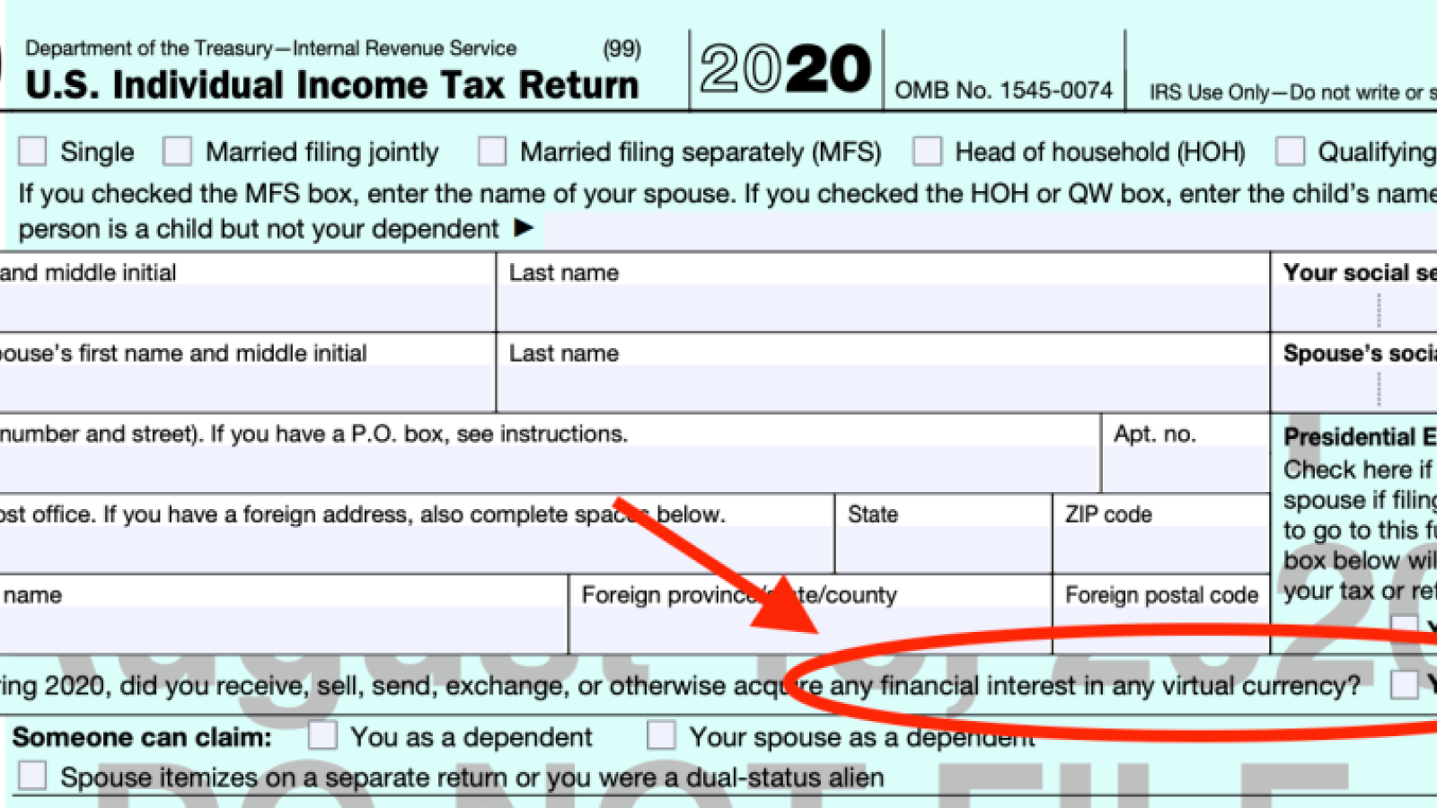 IRS form