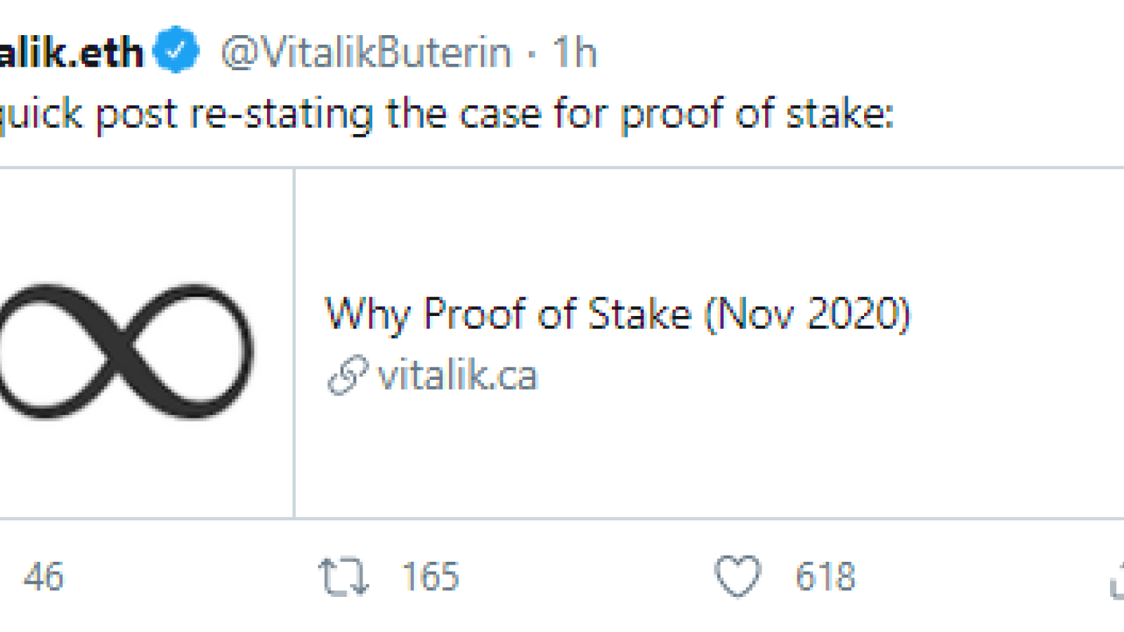 Vitalik Buterin indicated benefits of Proof-of-Stake