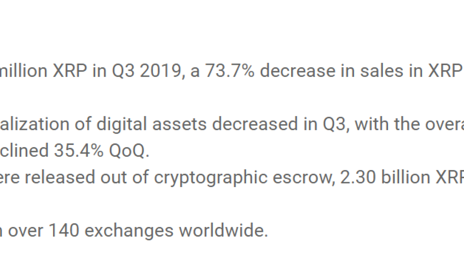 Ripple Q3 report