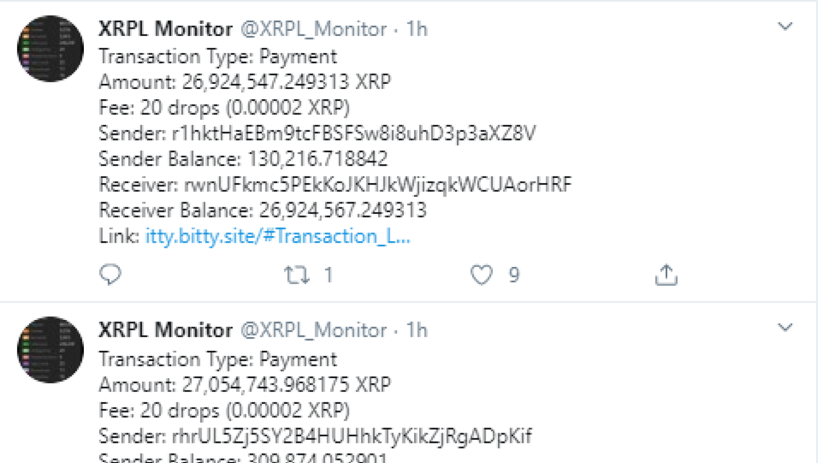 XRP monitor