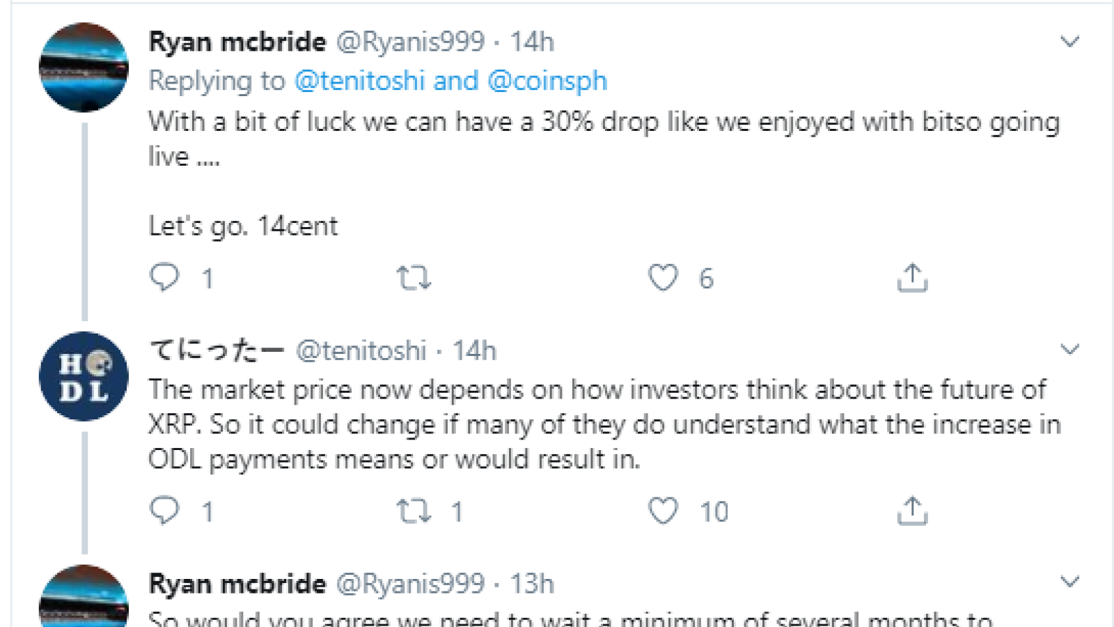 XRP liquidity comments