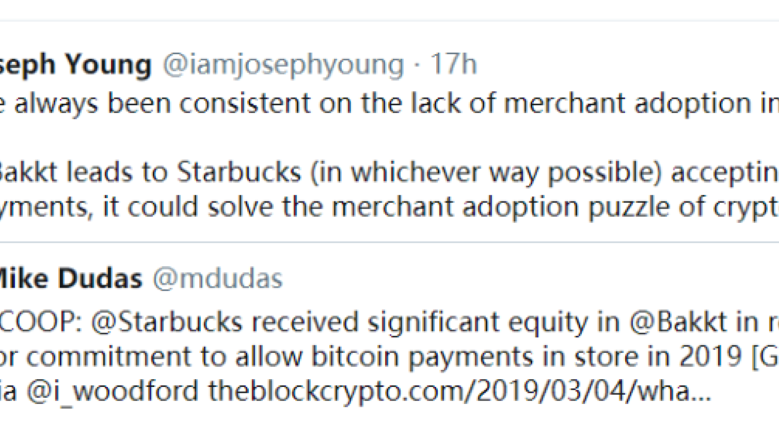 Starbucks May Start Selling Coffee for BTC Later in 2019 — Well, Sort Of