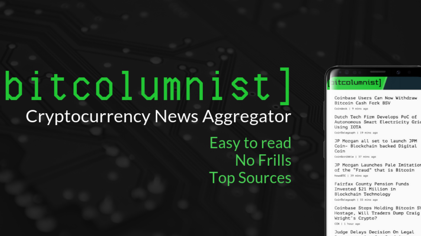 Bitcolumnist Launches Crypto News App, Claims to Be Better than Others