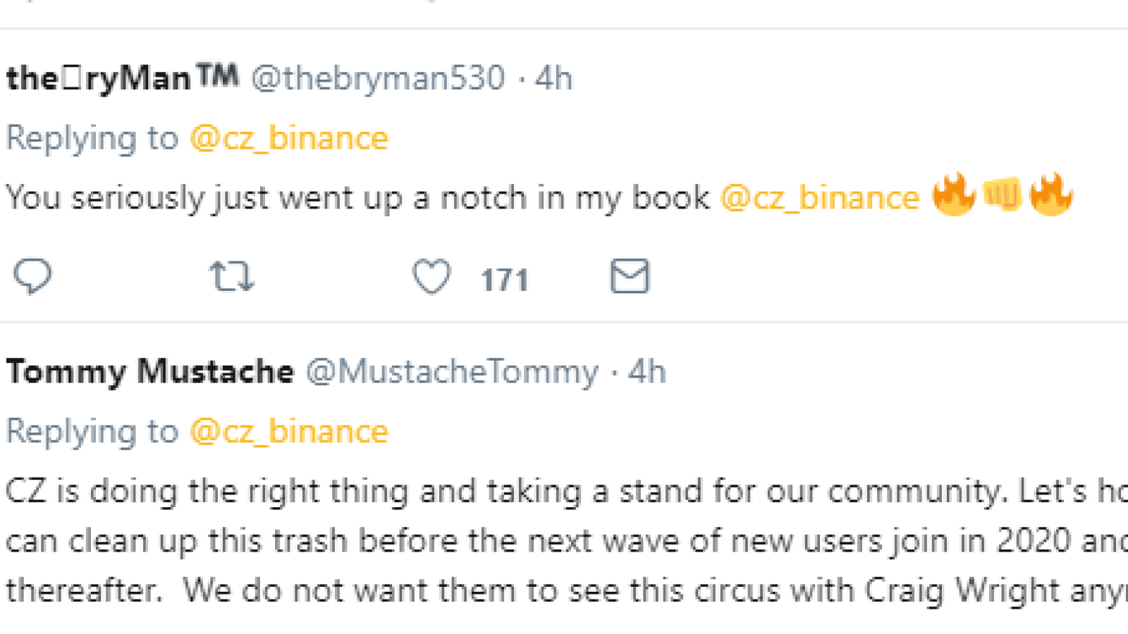 Binance's CZ Threatens to Delist BSV, Responding to Craig Wright's Letter to Sue Hodlonaut for Libel