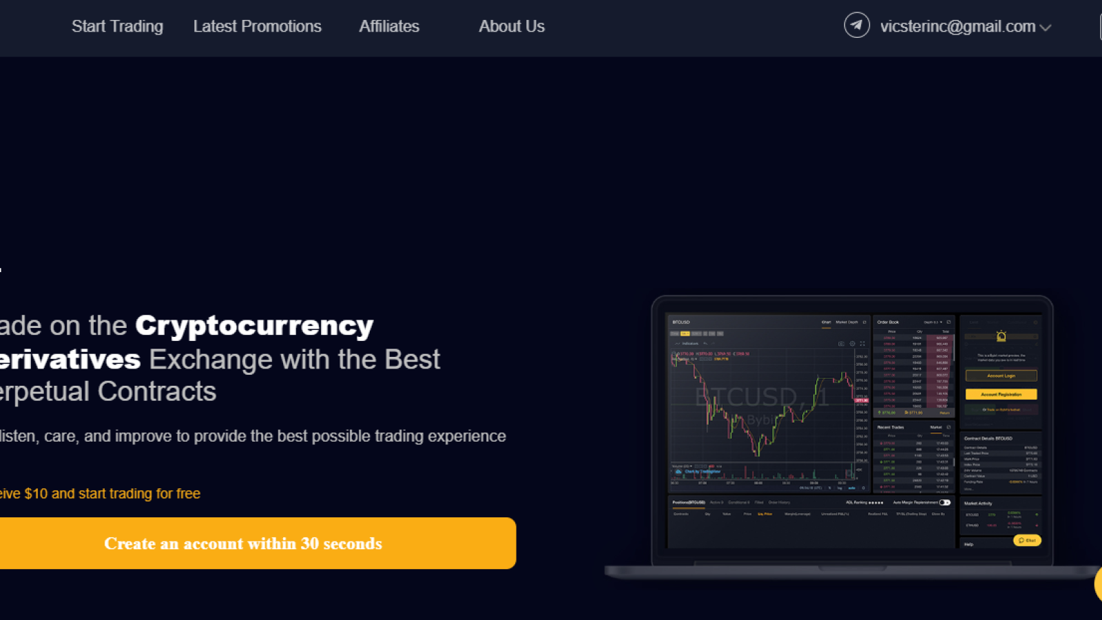 ByBit main page