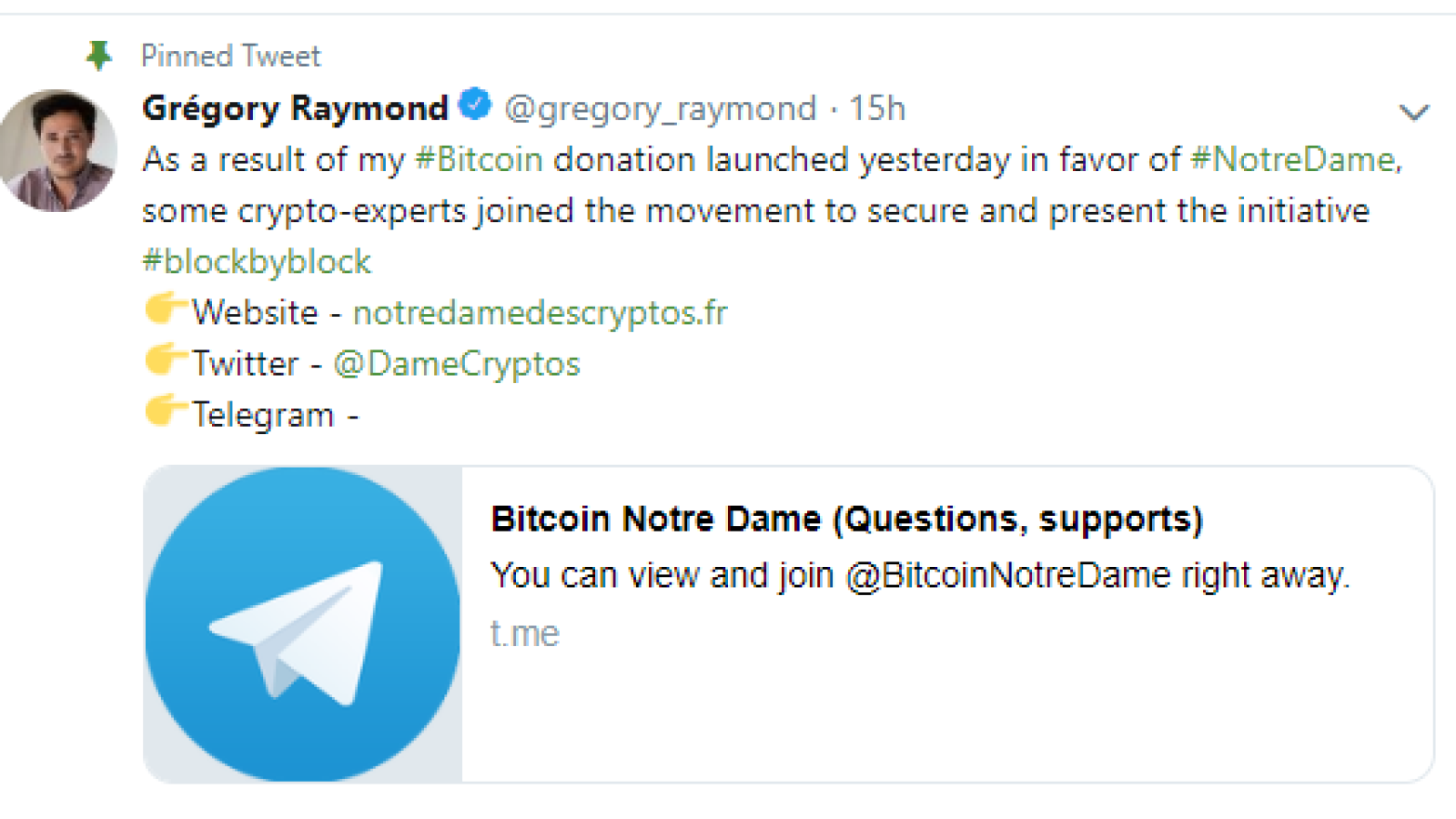 Bitcoin donations in France fail as well