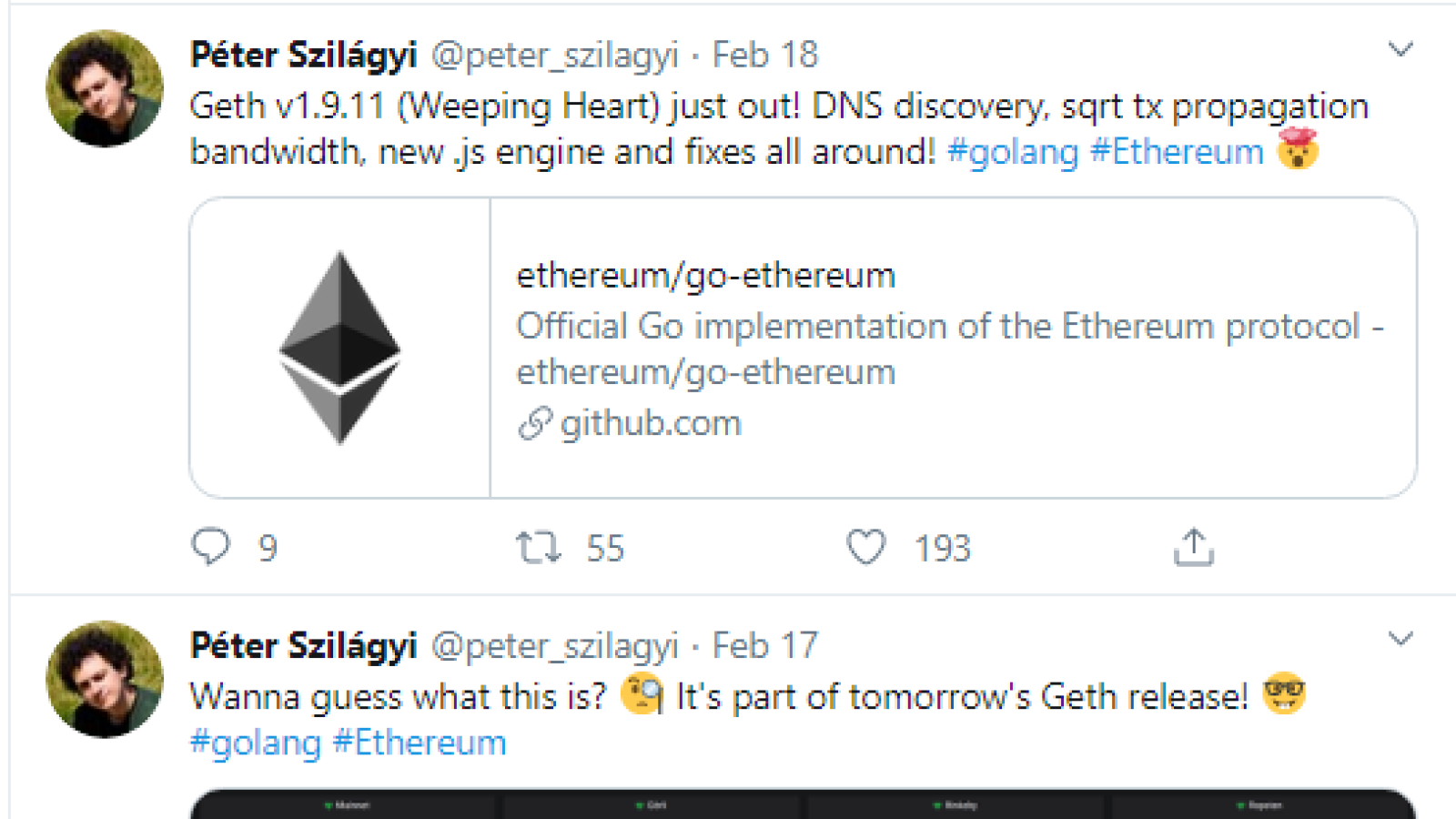 Geth v1.9.11 released by Ethereum Foundation