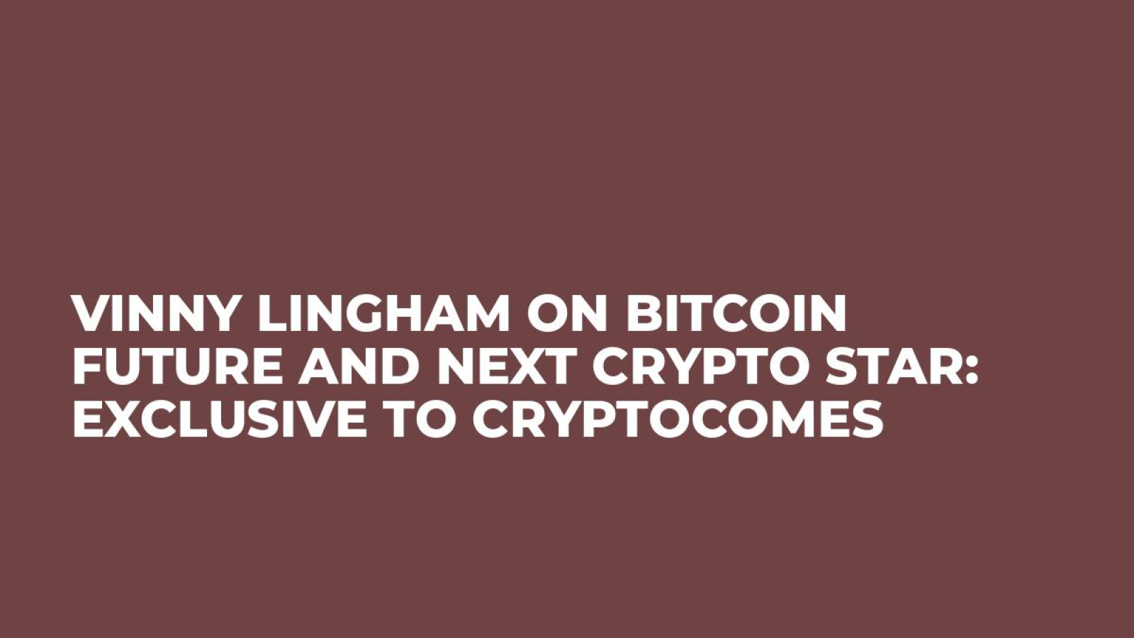 Vinny Lingham On Bitcoin Future and Next Crypto Star: Exclusive to CryptoComes