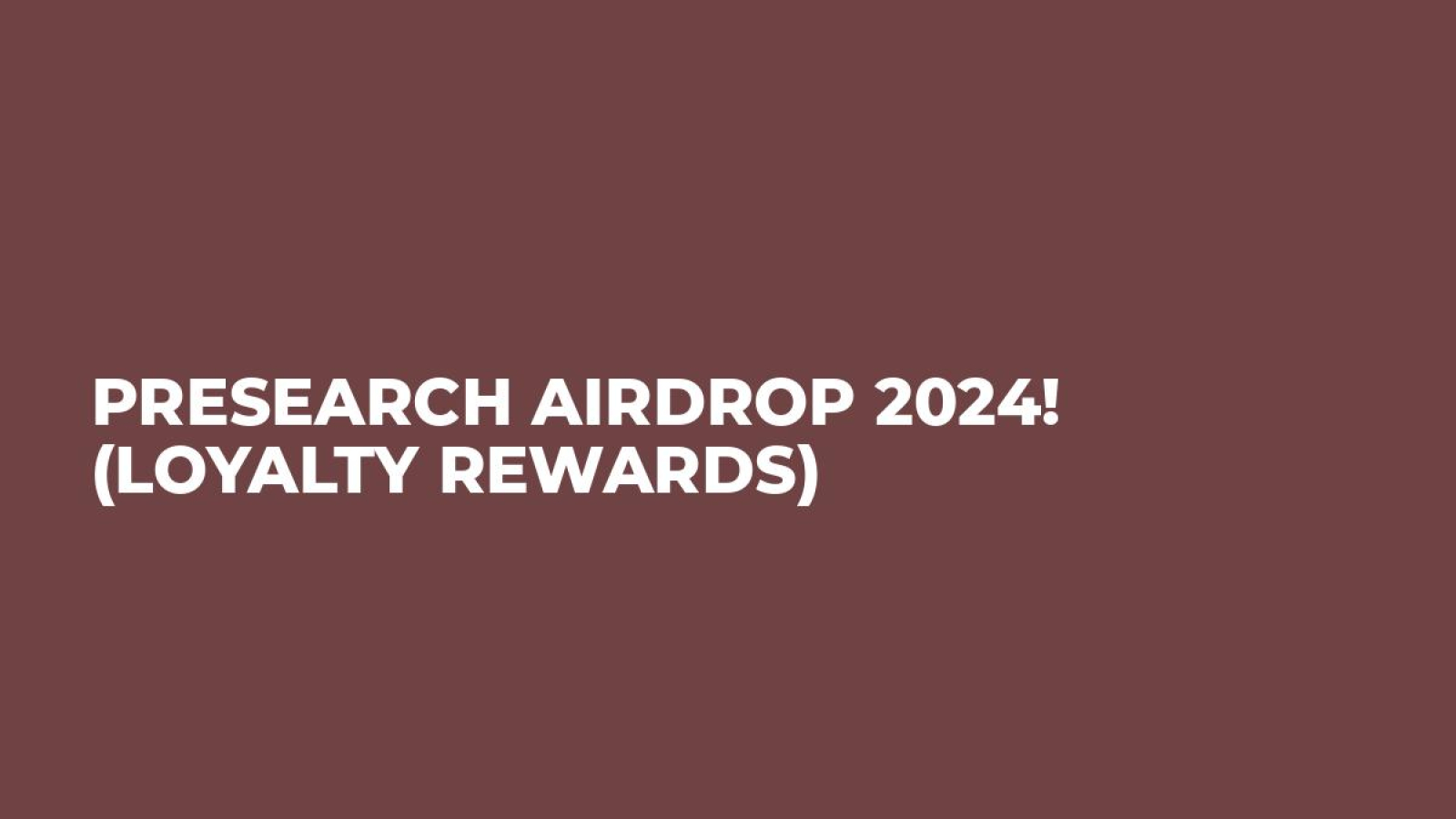 Presearch Airdrop 2024! (Loyalty Rewards)